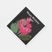 Serviette En Papier Fleurs roses (Coin)
