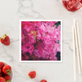 Serviette En Papier Fleurs roses (En situation)