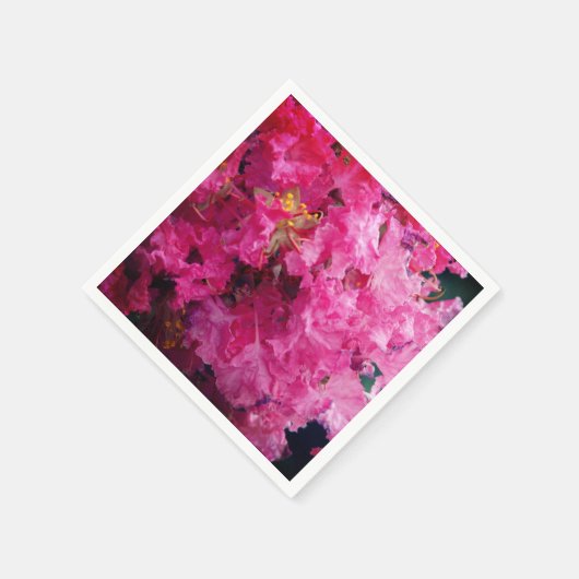 Serviette En Papier Fleurs roses (Coin)