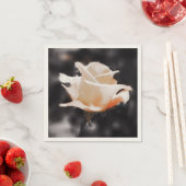 Serviette En Papier Fleurs Roses romantiques (En situation)