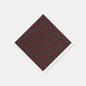 Serviette En Papier Fleurs rouges (Coin)