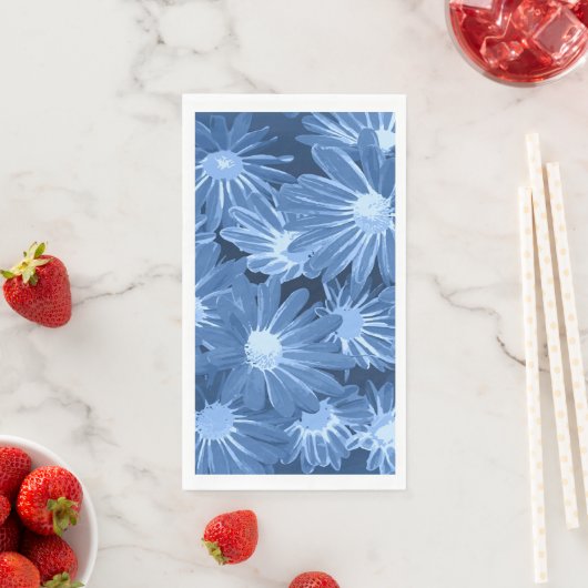 Serviette En Papier Fleurs rouges et jaunes 3 (En situation)