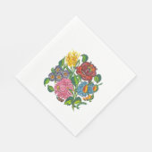 Serviette En Papier Fleurs rustiques hongroises (Coin)