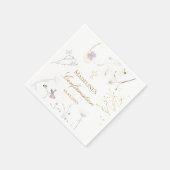 Serviette En Papier Fleurs sauvages de confirmation (Coin)