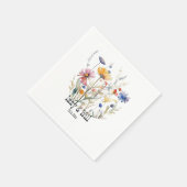 Serviette En Papier Fleurs sauvages de l'automne occidental Terra Cott (Coin)