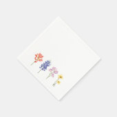 Serviette En Papier Fleurs sauvages du Texas - Pinceau indien, Bluebon (Coin)