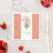 Serviette En Papier Fleurs sauvages Foi (En situation)