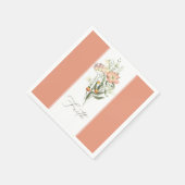 Serviette En Papier Fleurs sauvages Foi (Coin)