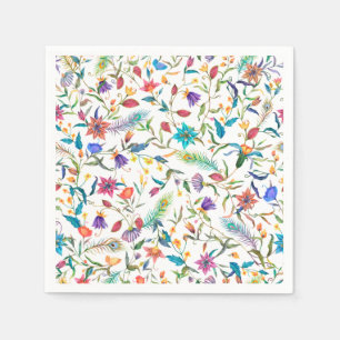 Serviette En Papier Fleurs sauvages Motif