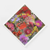 Serviette En Papier Fleurs Sauvages Natives Australiennes Grandes (Coin)