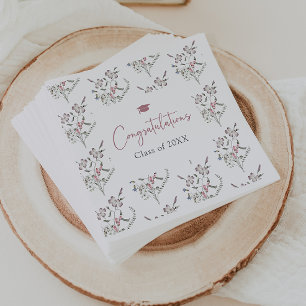 Serviette En Papier Fleurs sauvages pastel