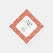 Serviette En Papier Fleurs sauvages sur le Baby shower de Terracotta (Coin)