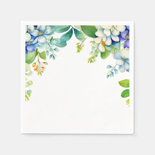 Serviette En Papier Fleurs suspendues décoratives (Devant)