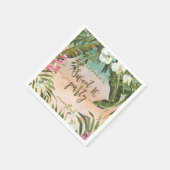 Serviette En Papier fleurs tropicales serviettes sucrées 16 fêtes (Coin)