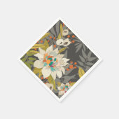 Serviette En Papier Fleurs Tropiques Twilight (Coin)