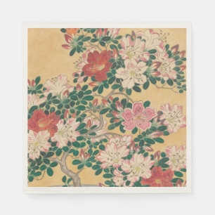 Serviette En Papier Fleurs vintages Azalea Peinture japonaise