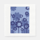 Serviette En Papier Fleurs violettes (Devant)