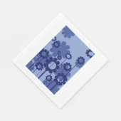 Serviette En Papier Fleurs violettes (Coin)