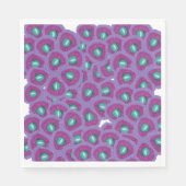 Serviette En Papier Fleurs violettes (Devant)