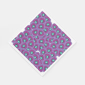 Serviette En Papier Fleurs violettes (Coin)