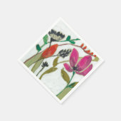 Serviette En Papier Fleurs vives (Coin)