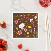 Serviette En Papier Fleurs vives (En situation)