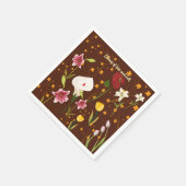 Serviette En Papier Fleurs vives (Coin)