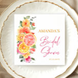 Serviette En Papier Fleurs vives Festive Fête des mariées en agrumes t<br><div class="desc">Pour plus de personnalisation,  cliquez sur "Personnaliser ce modèle",  puis sur "Modifier à l'aide de l'outil de conception". Élégant éditable facile à utiliser modèles mariage,  plus d'articles disponibles dans le magasin (invitations,  rsvp,  cartes de remerciements,  papeterie & décoration). Si vous avez besoin d'aide ou d'articles correspondants,  veuillez me contacter.</div>
