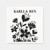 Serviette En Papier Fleurs Whimsical (Devant)