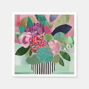 Serviette En Papier Fleurs Whimsics