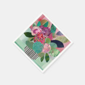 Serviette En Papier Fleurs Whimsics (Coin)