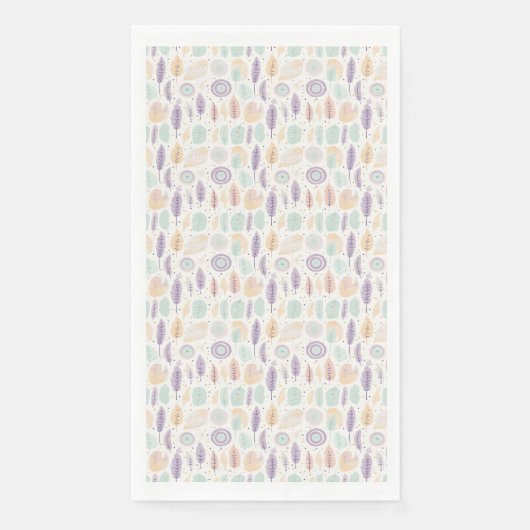 Serviette En Papier Fleurs Whisper Beauté Au Monde (Devant)