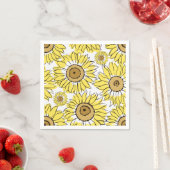 Serviette En Papier Fleuve Dorée Jaune Vibrant (En situation)