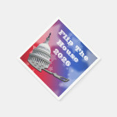 Serviette En Papier Flip The House Vote Blue 2026 (Coin)