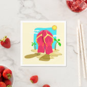 Serviette En Papier Flipflops (En situation)