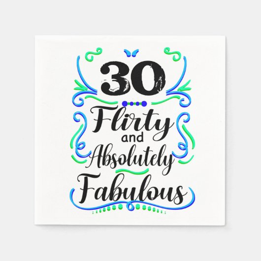 Serviette En Papier Flirté et absolument fabuleux (Devant)