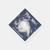 Serviette En Papier Flo, non ! Ouragan Florence 2018 (Coin)
