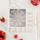 Serviette En Papier flocon d'argent (En situation)
