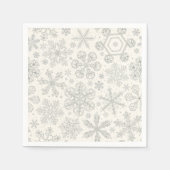 Serviette En Papier Flocon de neige (Devant)