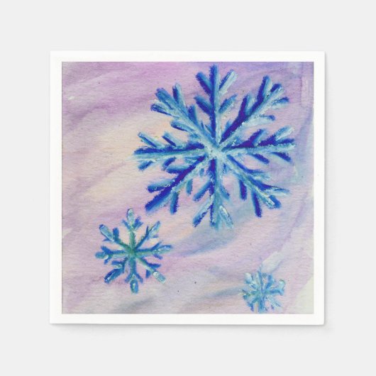 Serviette En Papier Flocon de neige (Devant)