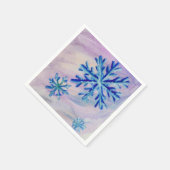 Serviette En Papier Flocon de neige (Coin)
