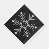 Serviette En Papier Flocon de neige (Coin)