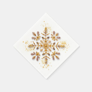 Serviette En Papier Flocon de neige conceptuel : serviettes de flocon