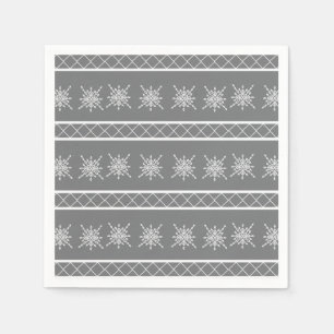 Serviette En Papier Flocon de Neige Cristallisé