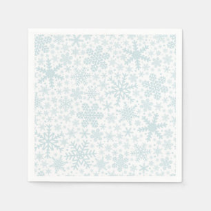 Serviette En Papier Flocon de neige   Serviettes de vacances
