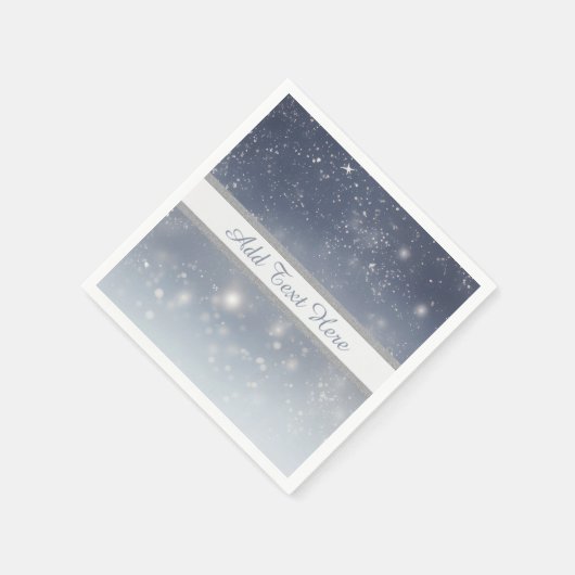 Serviette En Papier Flocons de neige blancs de Noël (Coin)