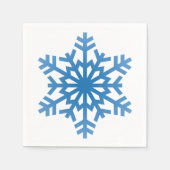 Serviette En Papier Flocs de neige Noël Motif (Devant)