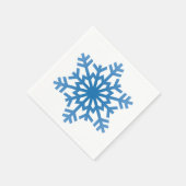 Serviette En Papier Flocs de neige Noël Motif (Coin)