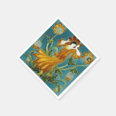 Serviette En Papier Flora Art Nouveau de Walter Crane (Coin)