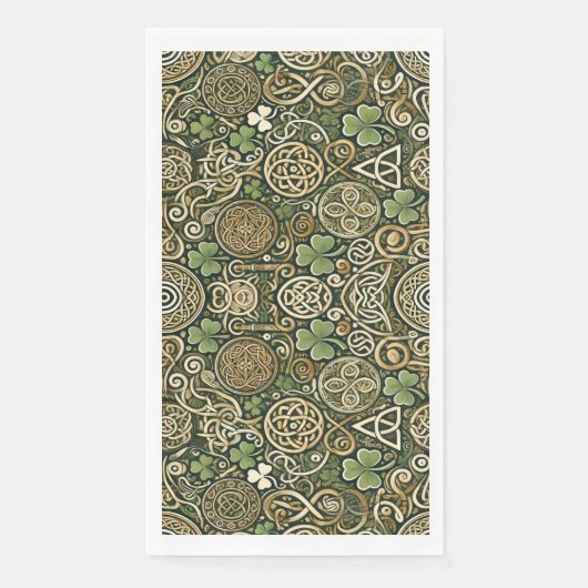 Serviette En Papier Floraison celtique (Devant)